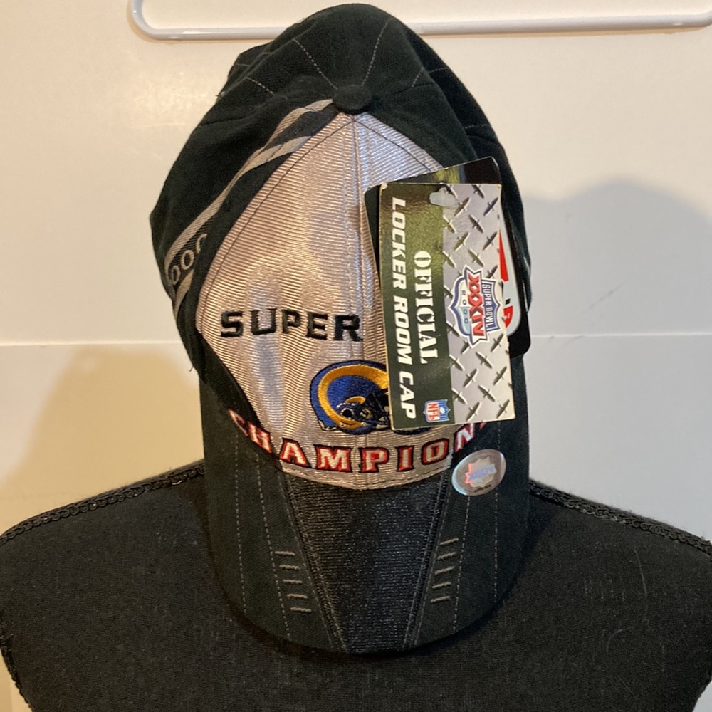 ST. LOUIS RAMS SUPER BOWL XXXIV CHAMPIONS VINTAGE HAT CAP BY PUMA ADULT NEW - Picture 5 of 8